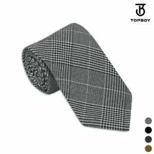 [하프클럽/탑보이]모던 글렌 체크 수동 넥타이 (MOL017)