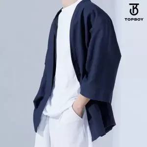 [하프클럽/탑보이]루즈핏 썸머 쿨링 린넨 7부 가디건 (RW424)