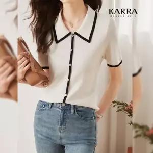 KARRA 원컬러포인트니트_A3F0211