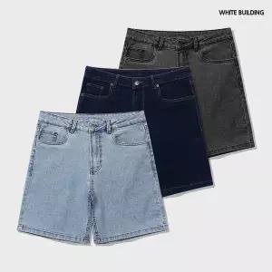 [셀러허브]화이트빌딩 남자 반바지 청반바지 데님바지 흑청바지 (S13540031)
