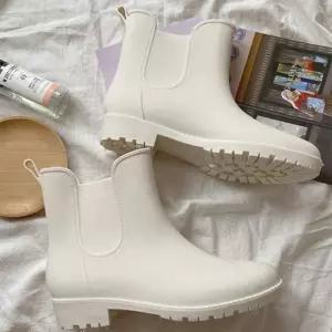 ONM 숏 화이트 레인 부츠 핑크 장화 방수 블랙 신발 장마