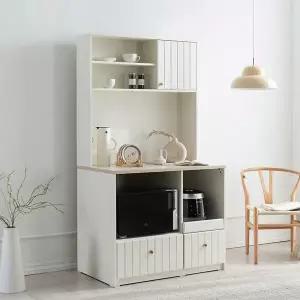 퐁듀 홈카페 전자렌지 수납장 1000상부장세트