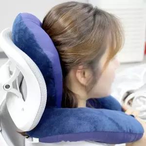 네이비 목쿠션 사무실 낮잠용 목베게낮잠용목베게 (WFGU75M)