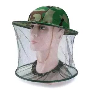 방충모자 양봉 벌초 낚시 모자 보호 얼굴 모기 (WFGU7FH)