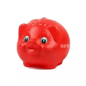 돼지저금통 동전저금통 빨간 인테리어저금통 대 저금 (WFGU4OD)