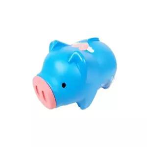 돼지저금통 왕대 동전저금통 블루 인테리어저금통 저 (WFGU4OB)