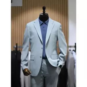 [갤러리아] BON 민트 트윌 패턴 스판 슬림핏 캐주얼 셋업 BN4MEA259MI