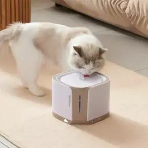 펫키지 무소음 정수기 강아지 고양이 자동 급수기, 브라운
