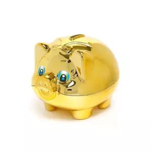 올금장 잔돈저금통 골드 돼지저금통 큐티 중 (WFHJLLP)