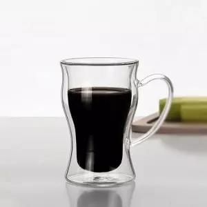 홈카페 투명 음료잔 이중 내열유리컵 브리앙 (WFHJISD)