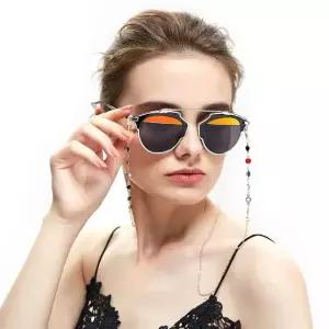 체인 골드 패션 안경줄 큐빅 컬러 아이업 안경목걸이 (WFHJJSS)