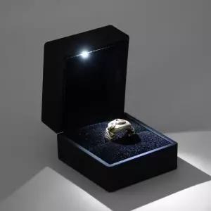 LED 케이스 반지 선물박스 반지보관함 쥬얼리 블랙 (WFHJGL4)