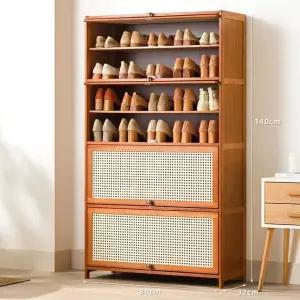 라탄 8단 신발장 대나무 80cm (WFHJI25)