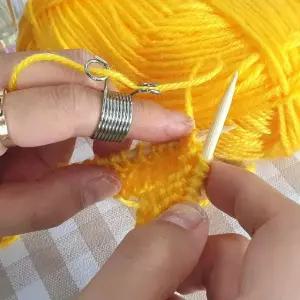 수세미실 소 털실 뜨개반지 니팅링 (WFGTESH)