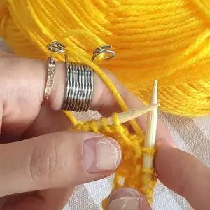 수세미실 대 니팅링 뜨개반지 털실 (WFGTESI)