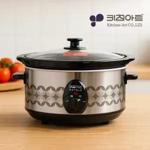 키친아트 슬로우 멀티쿠커 3.2L 저온가열 대용량 전기냄비 샤브 전골 찜라면 약재한약 탕류