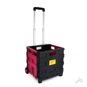 플라스틱 시장바구니카트 쇼핑카트 접이식 와인 네모 시장바구니카트 접이식쇼핑카트