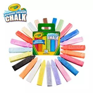 크레욜라 워셔블 야외용 분필 24색
