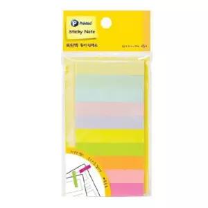 혼합10색 포스트잇 종이인덱스 45매 스티키노트 프린 종이인덱스 스티키노트 점착메모지