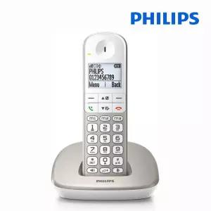 필립스 디지털 무선 전화기 1.7GHz XL490+AA건전지20개