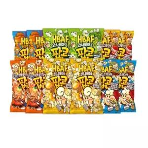 HBAF 바프 팝콘 맛보기 80g x 12봉 세트 6가지맛 /J