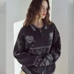 [2-WAY] 스텔라 집업 가디건 챠콜