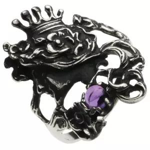 세노테 프린세스 링 어메지스트 화이트 메탈 액세서리 r5044 25호