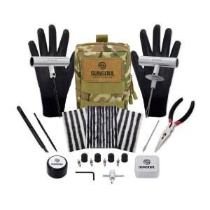 플러그가 장착된 선소울 휴대용 타이어 수리 키트 헤비 듀티 플러그 자동차 오토바이 트럭 ATV UTV RV 트랙터용 40PCS 플랫 비상 도구