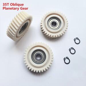 47.5x13mm 사선 유성 기어 35T 전기 자전거 전동 나일론 헬리컬 (8mm 베어링 포함) 허브 부품 호환