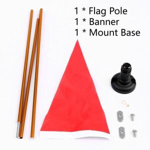 카약 맥세이프 플래그 키트 세트  DIY 액세서리  가시성 8.5mm 직경 알루미늄 합금  나일론 W  배너 및 마