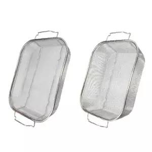 사각 채반 스텐망 메쉬 바구니 소형 스텐볼 야채 타공