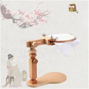 수틀 스탠드 프레임 수공예 책상 도포됨 범용 원목 나무 항목 단일 자수걸이 데스크탑