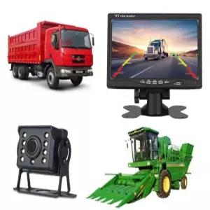 화물차 후방카메라 2채널 화면 고화질 영상 무선 대형 지게차 캠핑카 카메라 굴삭기 중장비