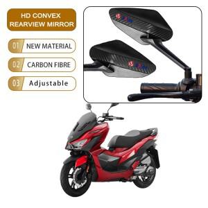 SYM JOYMAX Z 125/250/300 MAXSYM 400i CRUiSYM 300 용 2 개/짝 탄소 섬유 눈부심 방지 볼록 백미러 탑승