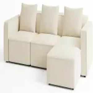 웰조나 103인치 단면 소파 잠금식 모듈형 거실용 우드 프레임 오스만 샤닐 클라우드 도구 없는 22인치 딥