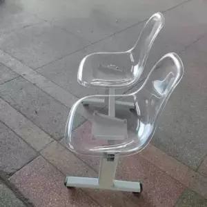 등받이 대기실 의자 감성 투명 야구장의자 벤치 체어