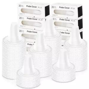 200 PCS 이어 온도계 프로브 커버 렌즈 리필 캡 필터 디지털 일회용