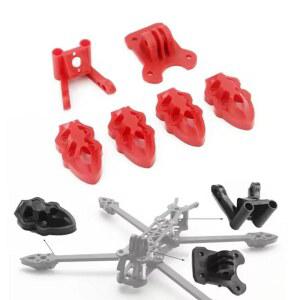 FPV Mark4 HD 5 / 6 7 8 9 인치 드론 프레임용 1pcs 3D 프린팅 TPU 부품 카메라 장착 안테나 모터 베이스 블랙