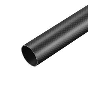 RC 비행기 쿼드콥터 블랙 튜브 3K 롤 랩 매트 표면용 탄소 섬유 30x28x500mm