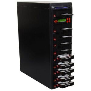 Systor 1:9 HDD / SSD 하드 드라이브 복제기 - 5.4GB /분 여러 SATA 3.5 디스크 및 2.5 솔리드 스테이트 드라이브를 위한 독립형 복사기 지우개 /Sanitizer 최대 90MB /초의 복사 속도 (SY109HS-DP)