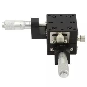 40x40mm 알루미늄 합금 수동 XY 선형 스테이지 마이크로미터 슬라이드 테이블 정전식 정밀 검사 기계적