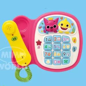 아기 끈달린 핑크퐁 멜로디 전화기장난감 조카선물 유치부