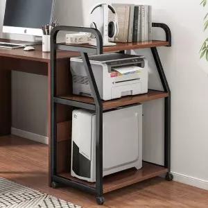 프린터선반 사무실 수납장 선반 거치대 정리 이동식 2단