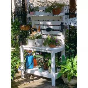 식물 꽃집 작업대 테라스 분갈이 꽃집작업대 공방