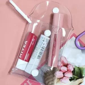 소품가방 PVC 투명 액세서리 파우치 가방 9x12