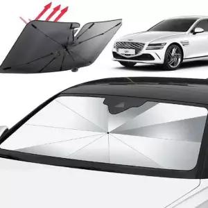 G80 우산형 햇빛가리개 링타입 블랙박스형 자동차용품 차량용품선물 자동차앞창가리개