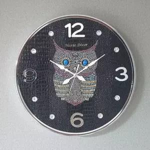 스위트부엉이 무소음 벽시계(대) 블랙 W4D0F45