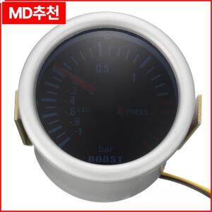 52mm 터보 부스트 게이지 -1-2 바 자동차 스모크 렌즈 조절 가능한 컨트롤러 키트 1-30 PSI