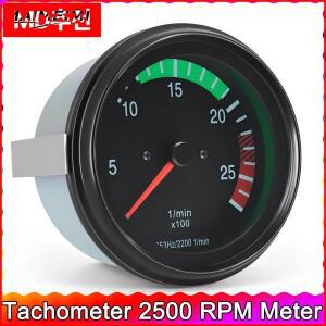 24V 110MM 타코미터 2500 RPM 트럭 자동차 계기판 게이지 용 대형 검정색 흰색 백라이트