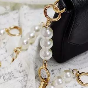 진주 포인트 연장 스트랩 14cm 골드 WF0617F